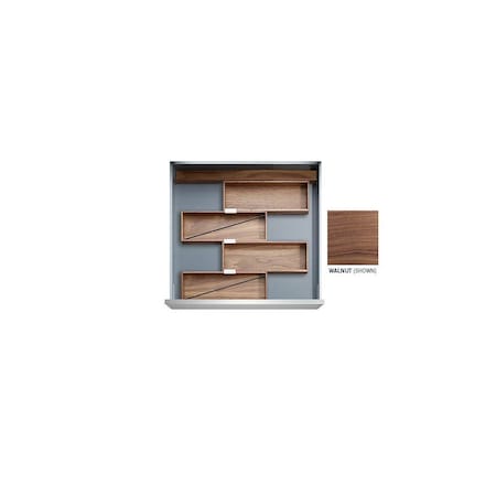 Drawer Insert Kit Frankfurt 12 Walnut For 15-1/2 - 18 Drawer Width